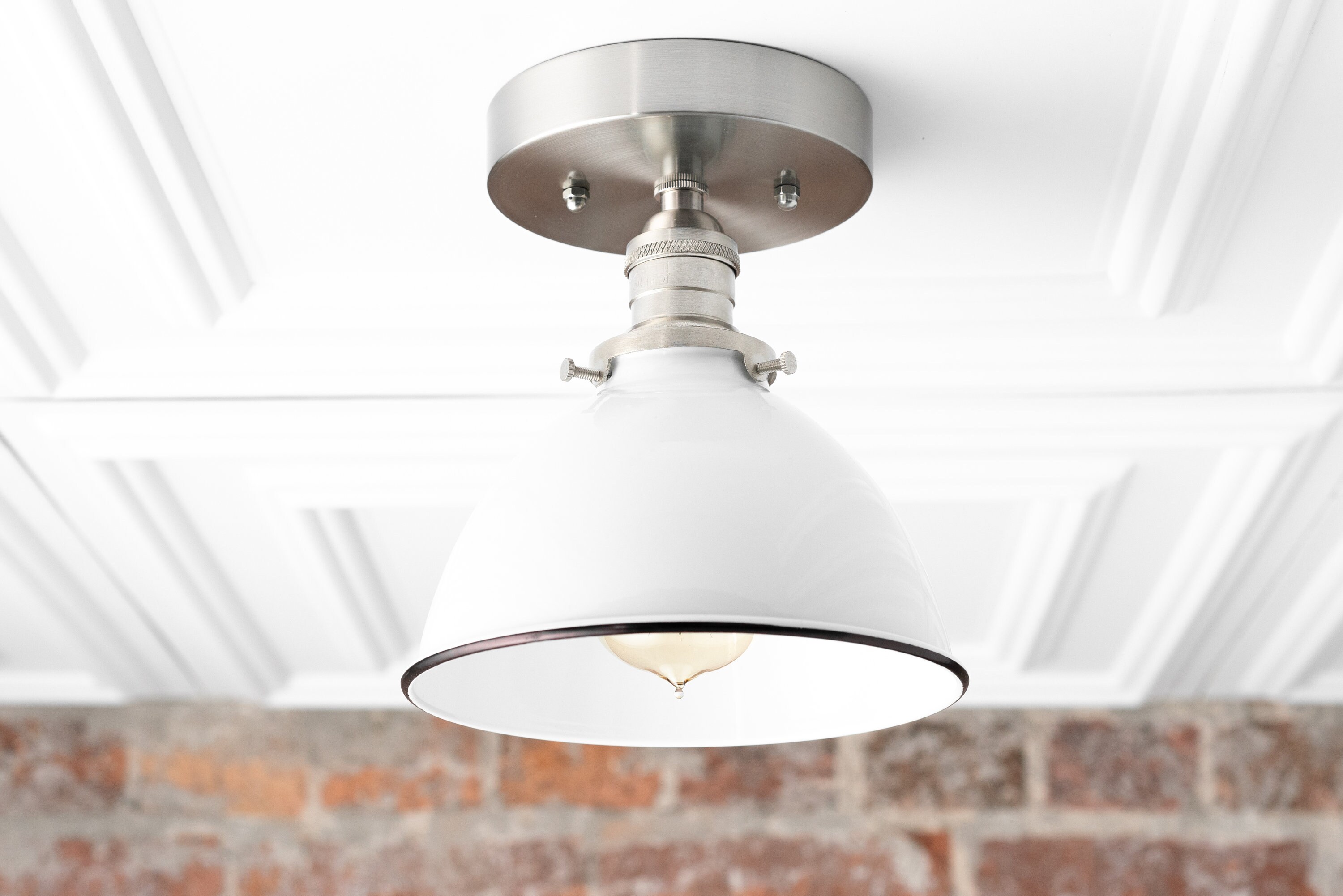 Flush Ceiling Light Industrial Chic Modern Light Fixture Etsy Canada