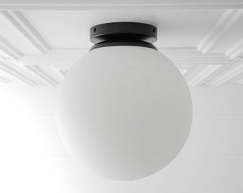 Ceiling Light-Glass Ceiling Light-Ceiling Lights-Brass Ceiling Light - Model No. 2910