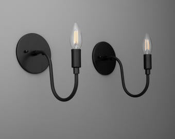 Sconce Light-Modern Wall Lamp-Matte Black Sconce-Minimalist Sconce - Model No. 7321
