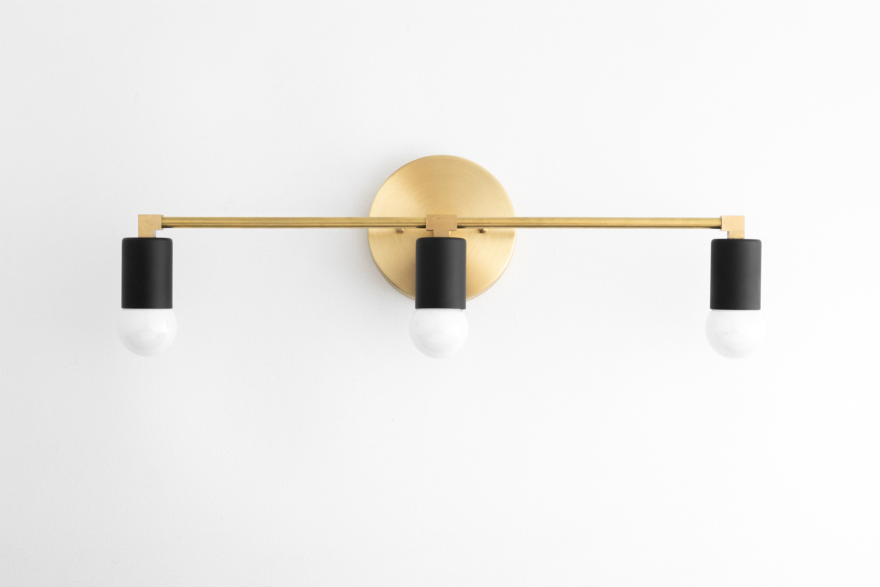 Tocador del baño 3 brillo de luz iluminación del baño | Etsy