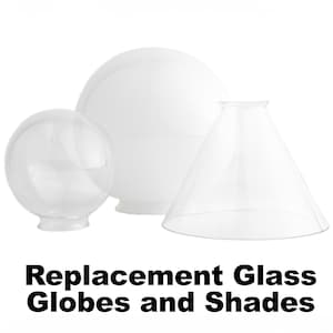 Replacement Glass Globe and Cone Shades image 1