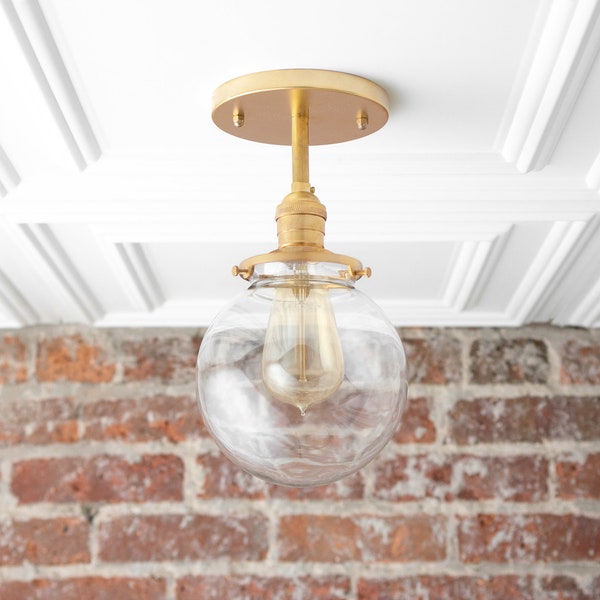 Globe Light Fixture Etsy