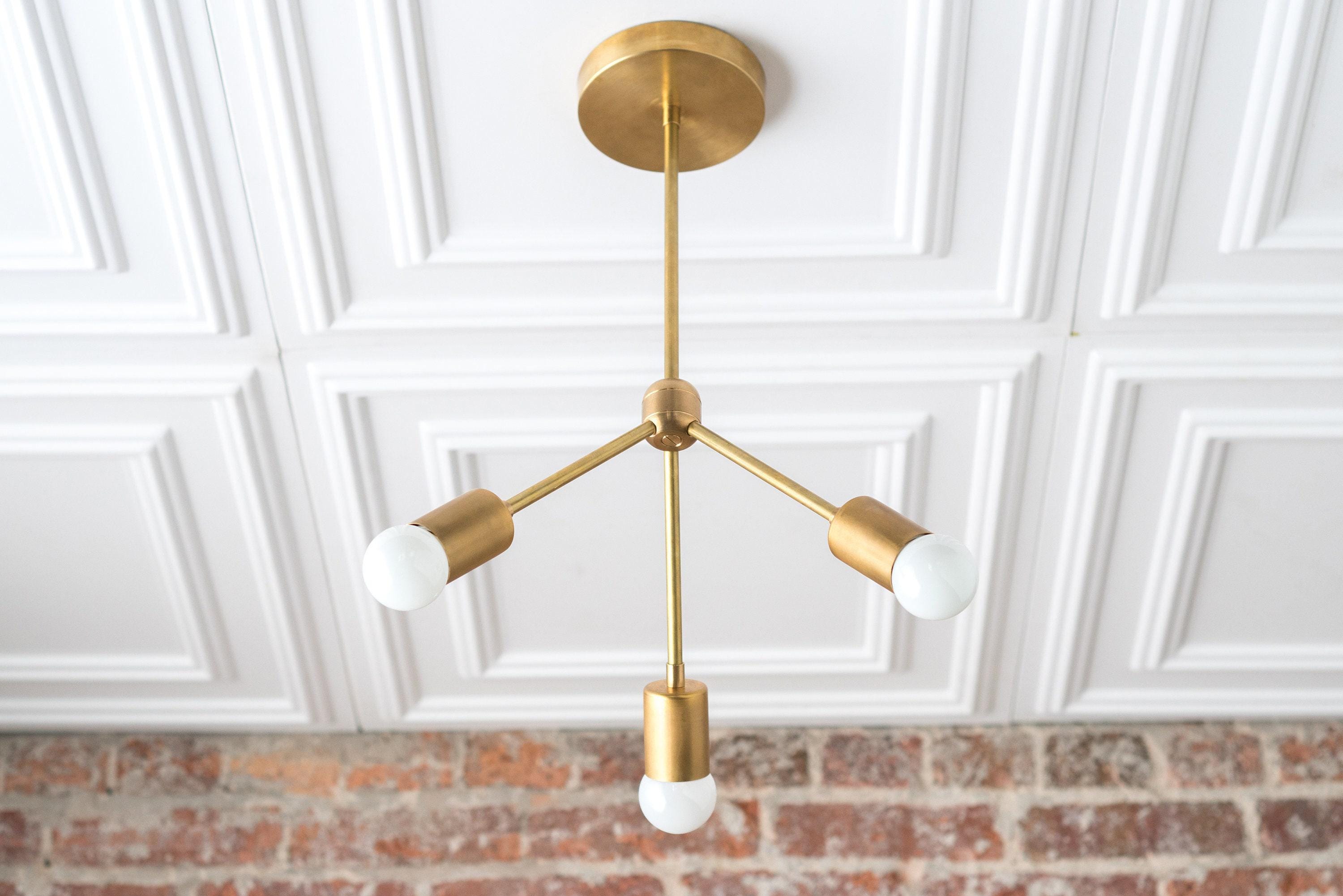 Modern Light Fixture - Sputnik Lights - Semi Flush - Mid Century