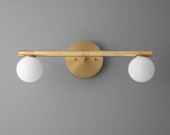 Vanity Light-Wall Light-Bathroom Light-Brass Vanity Light - Model No. 6795