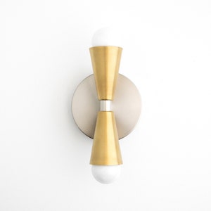 Sconce Lighting Cone Wall Sconce Polished Nickel Simple Modern Sconce Light Fixture Model No. 4717 image 6