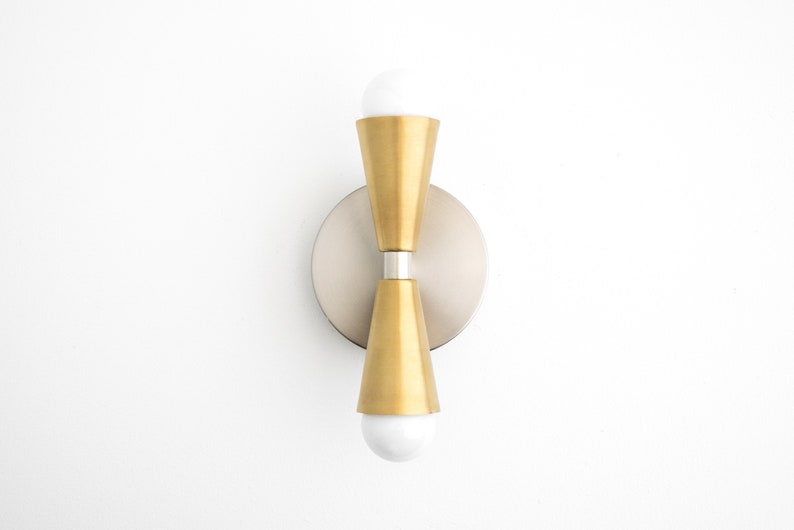 Sconce Lighting Cone Wall Sconce Polished Nickel Simple Modern Sconce Light Fixture Model No. 4717 image 6