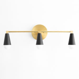 Three Bulb Vanity Light - Bathroom Lighting - Modern Vanity Light - Wall Light - Modern Bathroom - Vanity Light Fixture - Model No. 9945