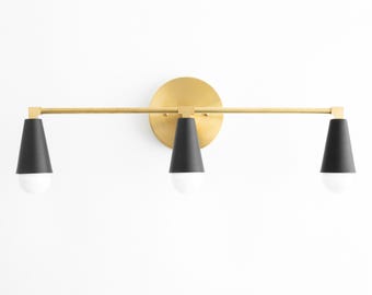 Three Bulb Vanity Light - Bathroom Lighting - Modern Vanity Light - Wall Light - Modern Bathroom - Vanity Light Fixture - Model No. 9945