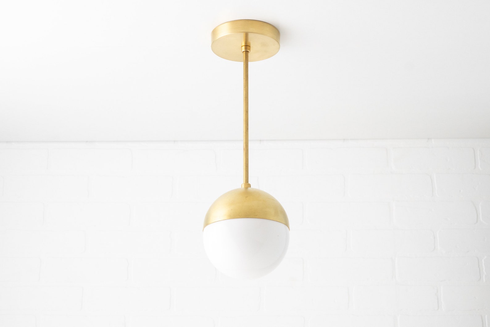 White Pendant Light Mid Century Pendant Modern Chandelier - Etsy