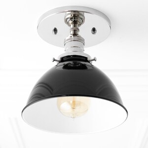 Black Ceiling Light - Rustic Lighting - Flush Mount Light - Farmhouse Decor - Ceiling Light Fixture - Edison Bulb Light - Model No. 7538 image 8