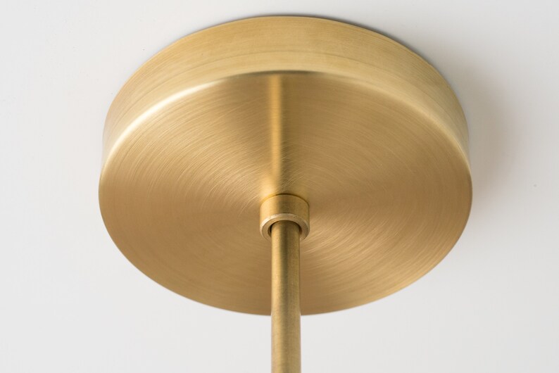 Modern Brass Fixture Round Shade Brass Ceiling Lights Etsy