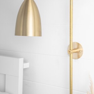 Bedside Light Plug In Wall Sconce Brass Sconce Sconce Lighting Wall Sconce Modern Lighting Model No. 7896 image 4