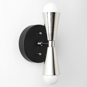 Sconce Lighting Cone Wall Sconce Polished Nickel Simple Modern Sconce Light Fixture Model No. 4717 image 2