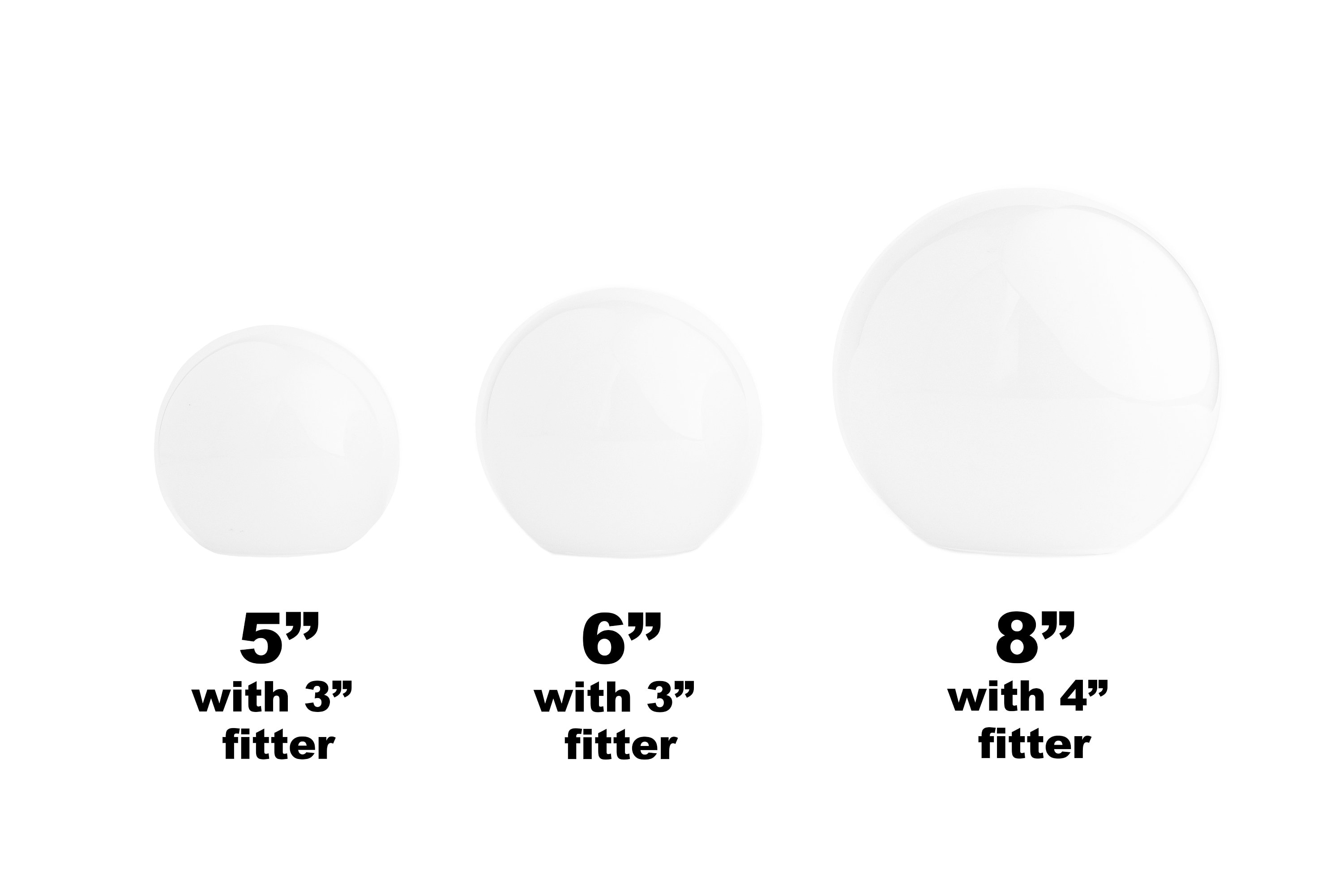 thumbnail image 2 of AGICLULU White Glass Globe Lap Shade Replaceent Glass Globe Shade 2 of 12