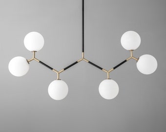 Chandelier Light-Geometric Chandelier-Light Fixture-Dining Chandelier - Model No. 3946