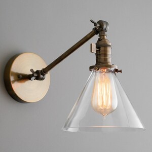 Farmhouse Sconce - Rustic Light Fixture - Adjustable Sconce - Wall Lamp - Light Fixture - Model No. 7962 画像 5