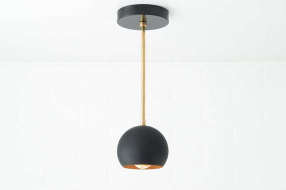 black pendant light modern