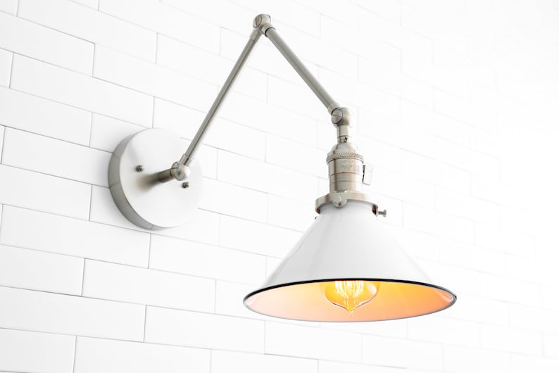 Modern Farmhouse Wall Sconce Wall Light Fixture Adjustable Sconce With Switch Model No. 3861 image 9