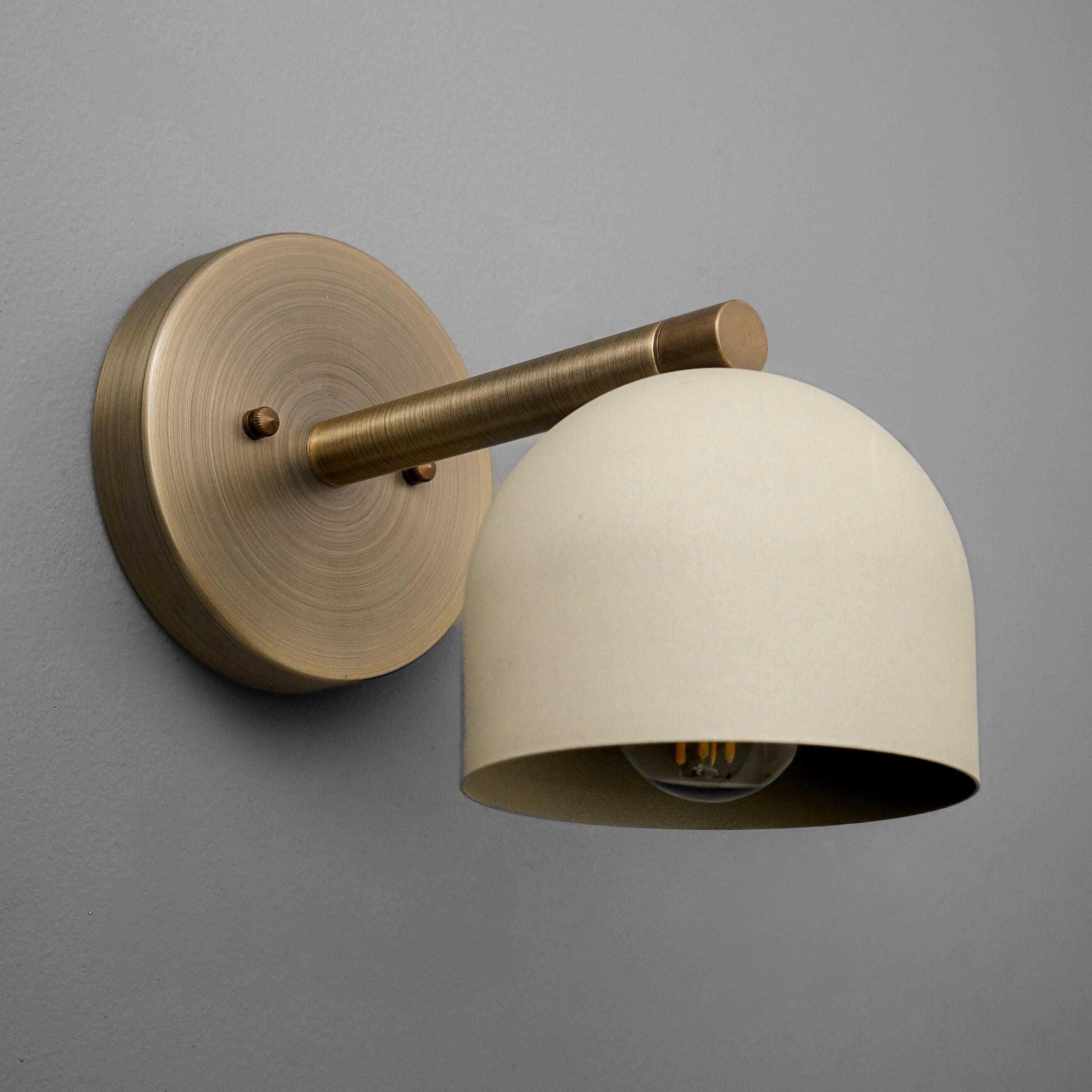 Sconce Light-Brass Wall Sconce-Dome Light-Modern Sconce - Model No. 5356