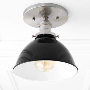 Black Ceiling Light - Rustic Lighting - Flush Mount Light - Farmhouse Decor - Ceiling Light Fixture - Edison Bulb Light - Model No. 7538 image 7