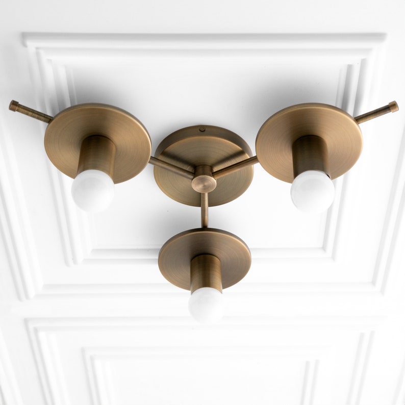 Geometric Lighting Mod Lighting Semi Flush Light Ceiling Light Dining Room Light Model No. 9526 image 1