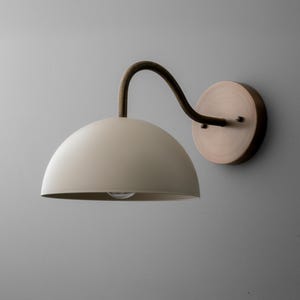 Sconce Light-Brass Wall Sconce-Modern Wall Light-Dome Wall Lamp - Model No. 6678 zdjęcie 7