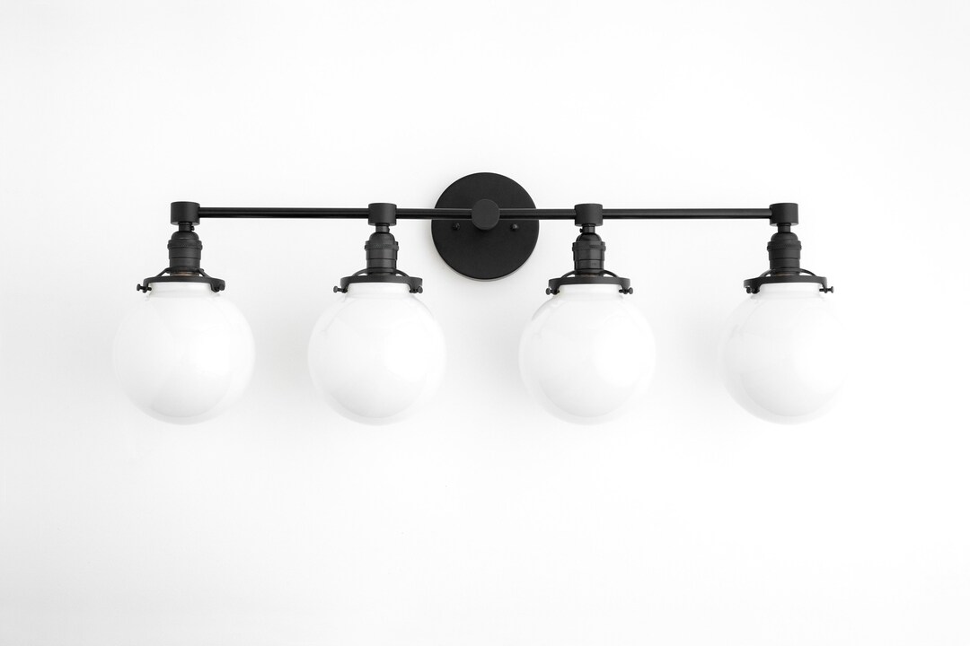 Opal Globe Vanity Large Vanity Vanity Lighting Modern Etsy