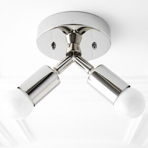 Modern Ceiling Lamp - Minimalist Light - Flush Fixture - Gold Brass Light - Mid Century Lighting - Model No. 6617 Bild 8