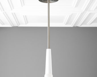 Pendant - Kitchen Pendant - Cone Pendant - White Pendant - Model No. 5045