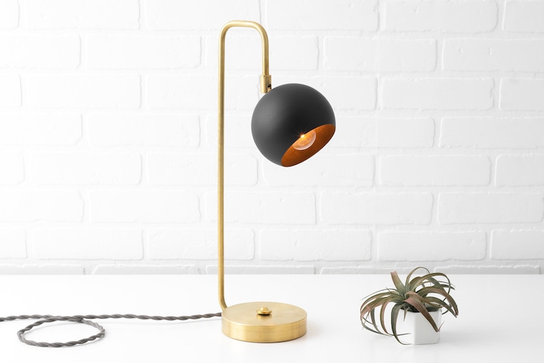 Modern Desk Lamp Dome Lamp Touch Lamp Mid Century Etsy