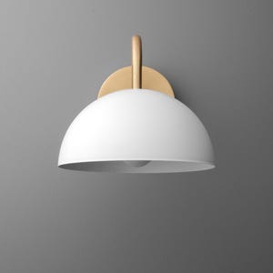 Sconce Light-Brass Wall Sconce-Modern Wall Light-Dome Wall Lamp - Model No. 6678 zdjęcie 2