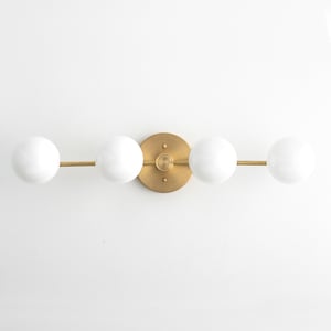 Mirror Vanity - Mirror Light - 4 Bulb Vanity - Bathroom Vanity - Wall Light - Vanity Light - Contemporary - Retro - Model No. 1113