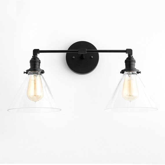 White farmhouse on sale vanity light