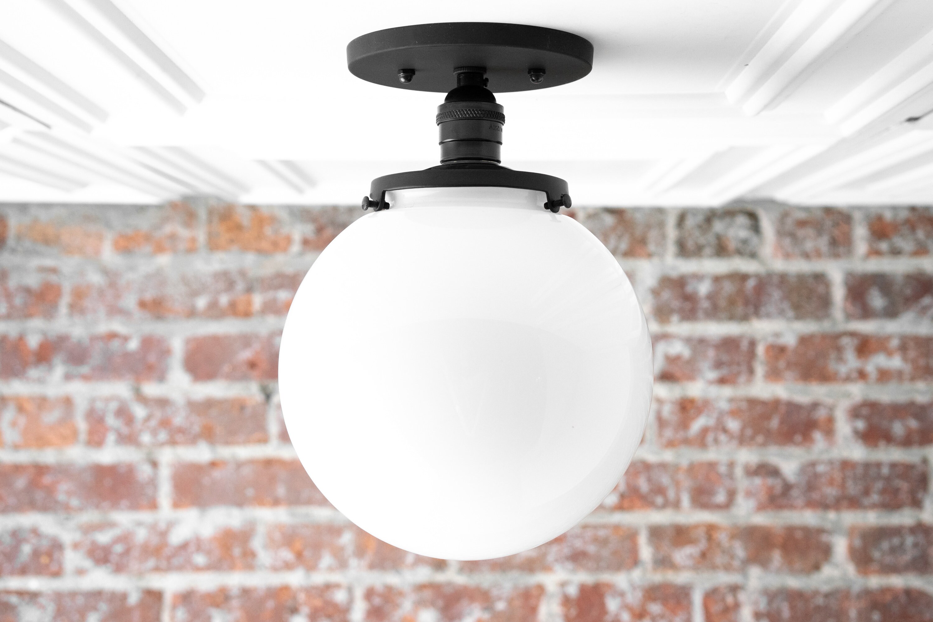 Ceiling globe on sale light fixture