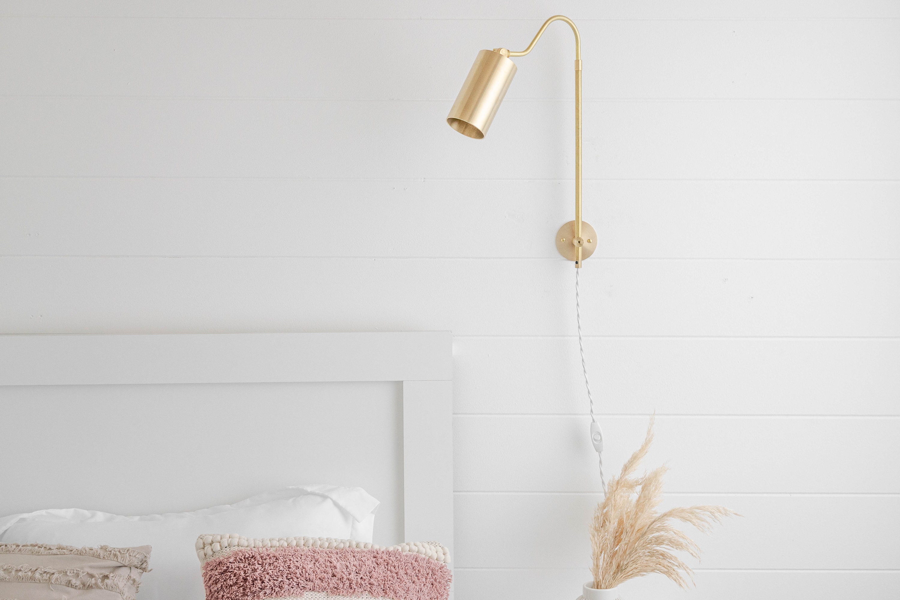 Plugin Lighting Bedside Sconce Modern Sconce Modern Etsy