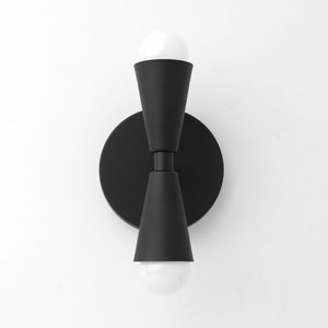 Black Cone Sconce - Modern Lighting - Light Fixture - Wall Sconce - Unique Lighting - Model No. 4717