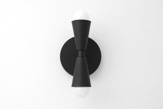 Black Cone Sconce Modern Lighting Light Fixture Wall Sconce Unique