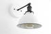 Industrial Wall Sconce - Bathroom Lighting - White Metal Shade Lamp - Vanity Wall Lights - Industrial Chic - Model No. 7026