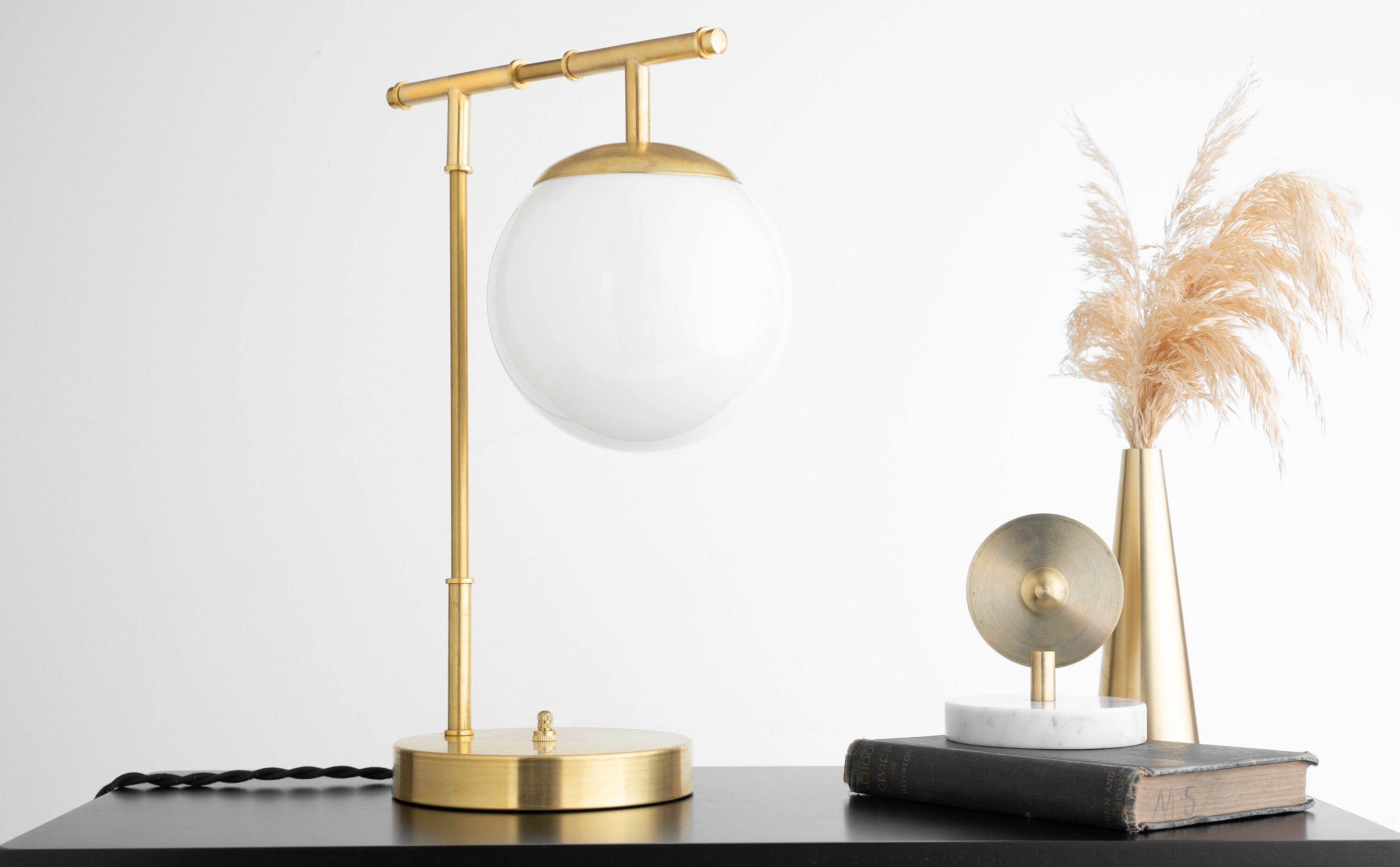 Globe Desk Lamp Designer Lamp Cool Desk Lamp Work From Home Desk