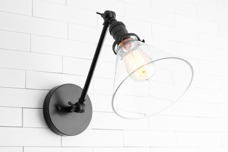 Farmhouse Sconce - Rustic Light Fixture - Adjustable Sconce - Wall Lamp - Light Fixture - Model No. 7962 画像 7