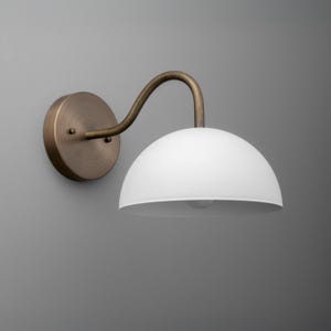Sconce Light-Brass Wall Sconce-Modern Wall Light-Dome Wall Lamp - Model No. 6678 zdjęcie 5