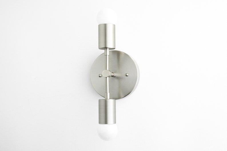 Model No Black White Light White Wall Sconce Midcentury Modern White Lighting 5550 Wall Sconce Mid Century Lighting