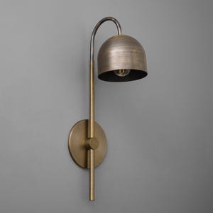 Sconce Light-Brass Wall Light-Dome Sconce-Modern Lamp - Model No. 7340