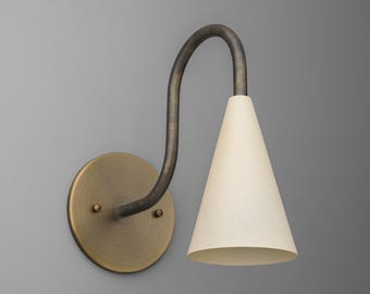 Sconce Light-Modern Wall Sconce-Industrial Sconce-Brass Wall Lamp - Model No. 2126