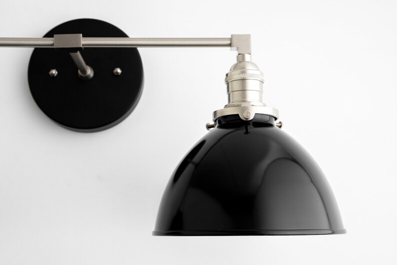 Bathroom Vanity Industrial Lighting Satin Nickel Vanity Etsy