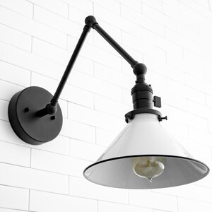 Modern Farmhouse Wall Sconce Wall Light Fixture Adjustable Sconce With Switch Model No. 3861 image 3