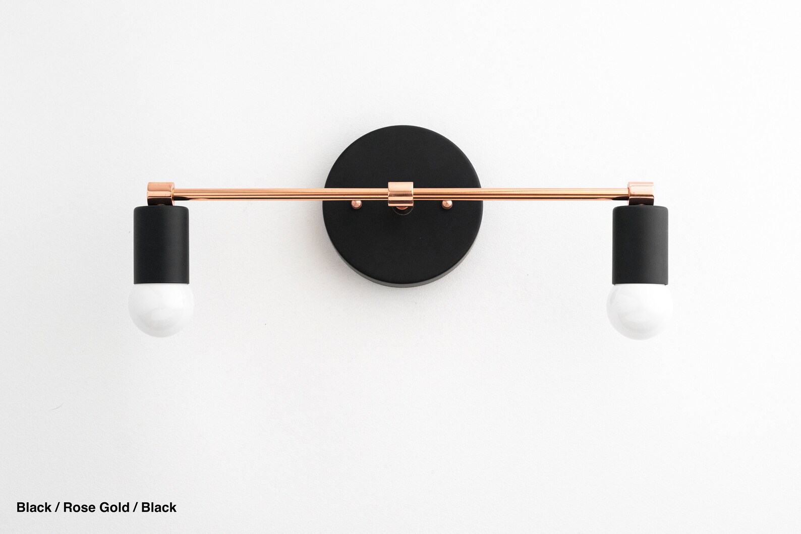 Vanity Lighting Black White Lighting Bathroom Sconce Etsy