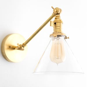 Farmhouse Sconce - Rustic Light Fixture - Adjustable Sconce - Wall Lamp - Light Fixture - Model No. 7962 画像 2