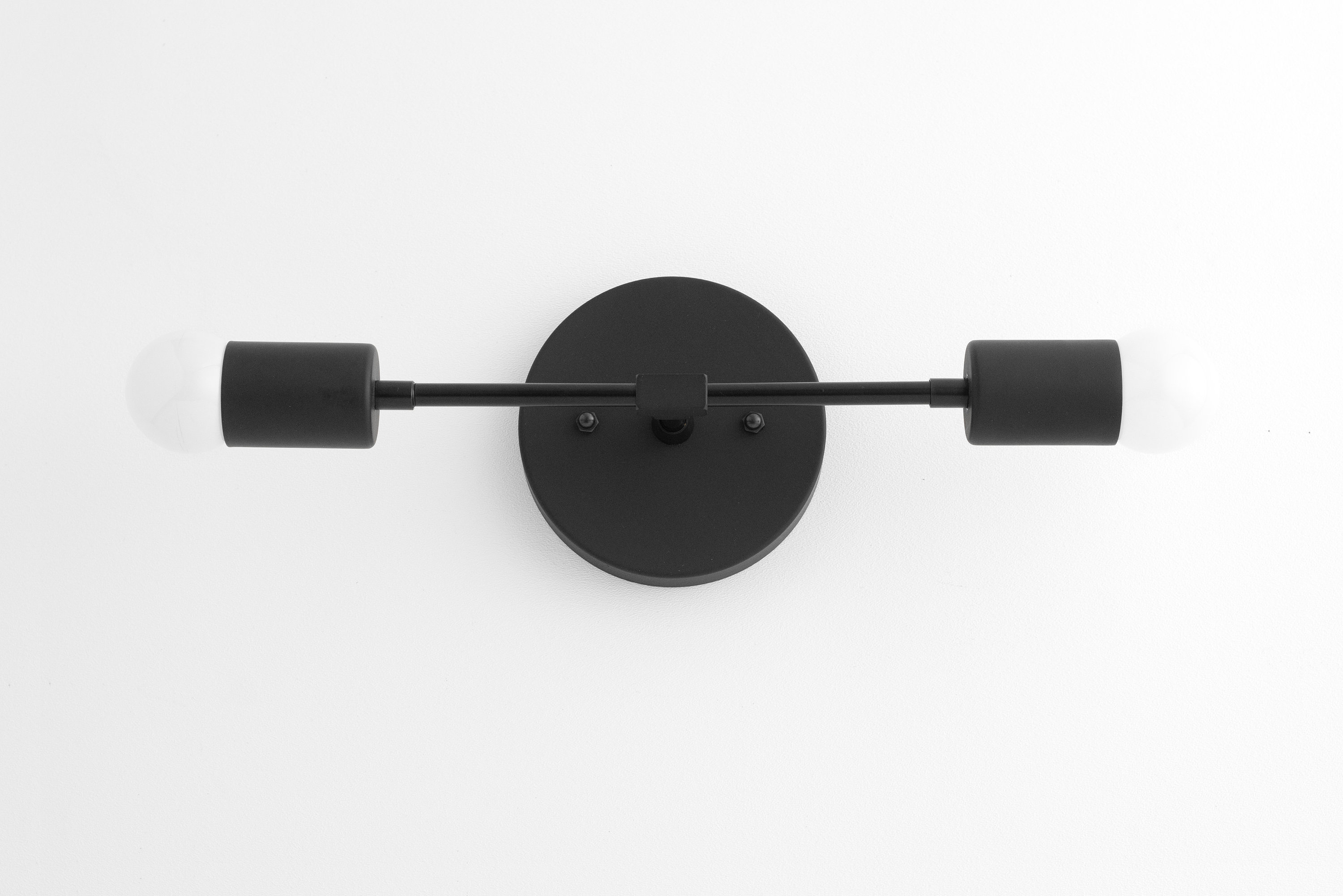 Bathroom Lighting Mid Century Vanity Black Vanity Mirror Etsy