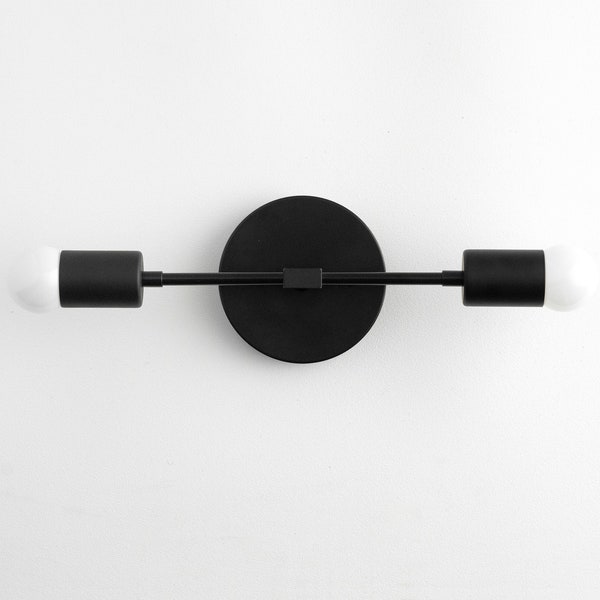 Black Vanity Light  - Mid Century Sconce - Black Modern Light - Wall Light - Bathroom Lighting - Modern Lighting - Model No. 5563